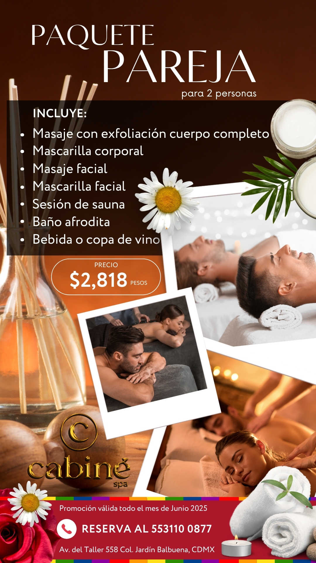 PAQUETE PAREJA 2 PERSONAS